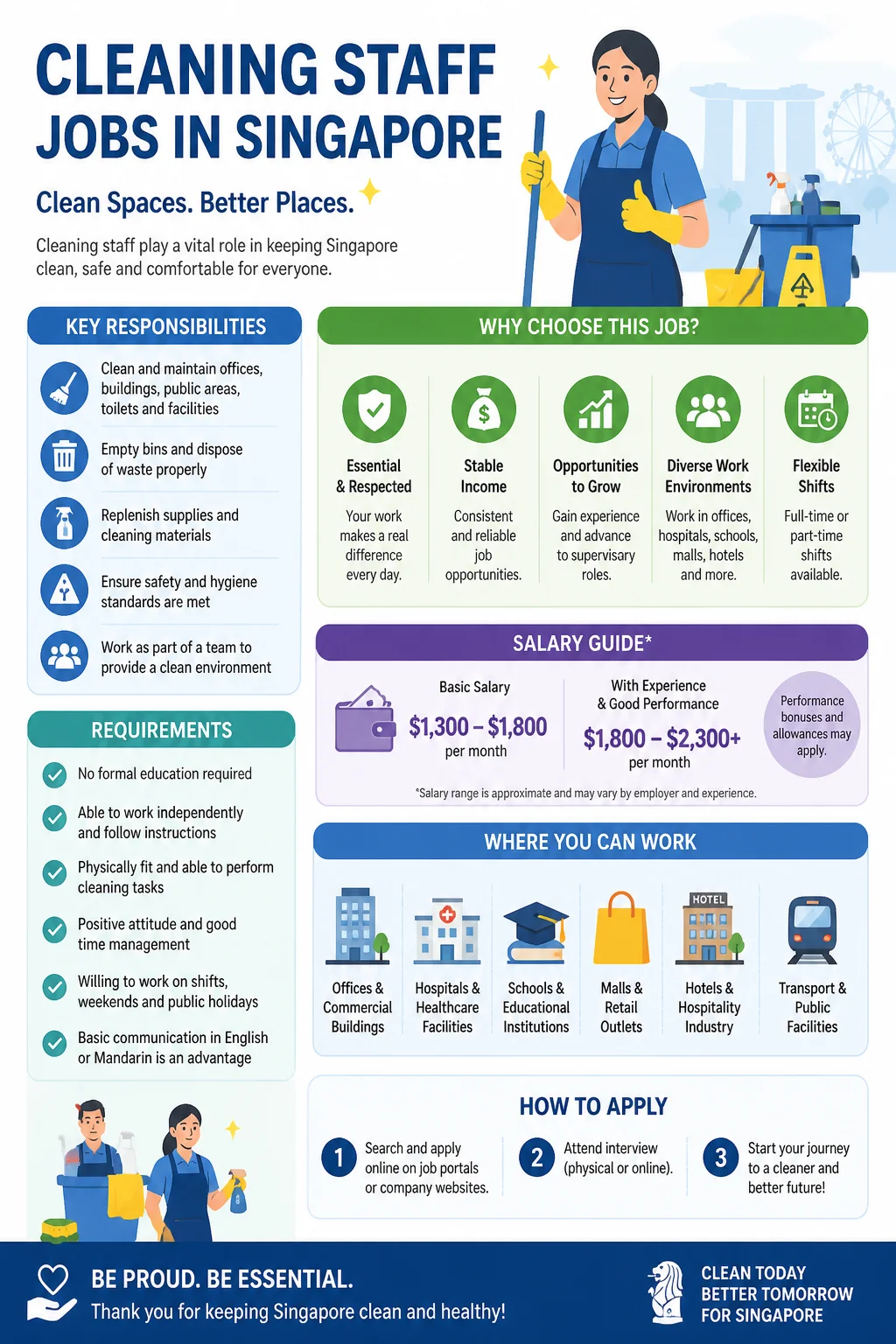 Cleaning Staff Jobs